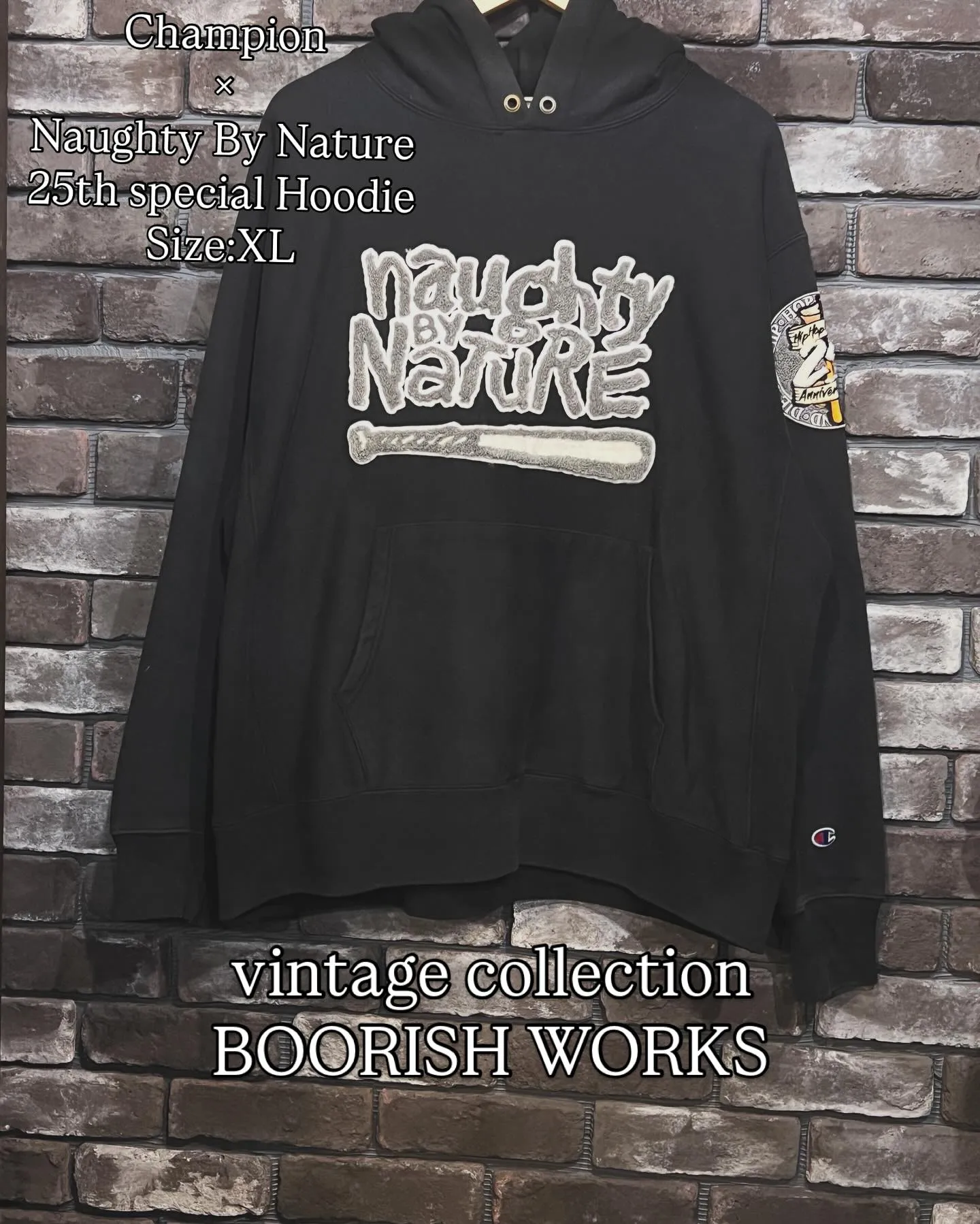 Champion × Naughty by Nature 25th Anniversary Reverse Weave Hoodie